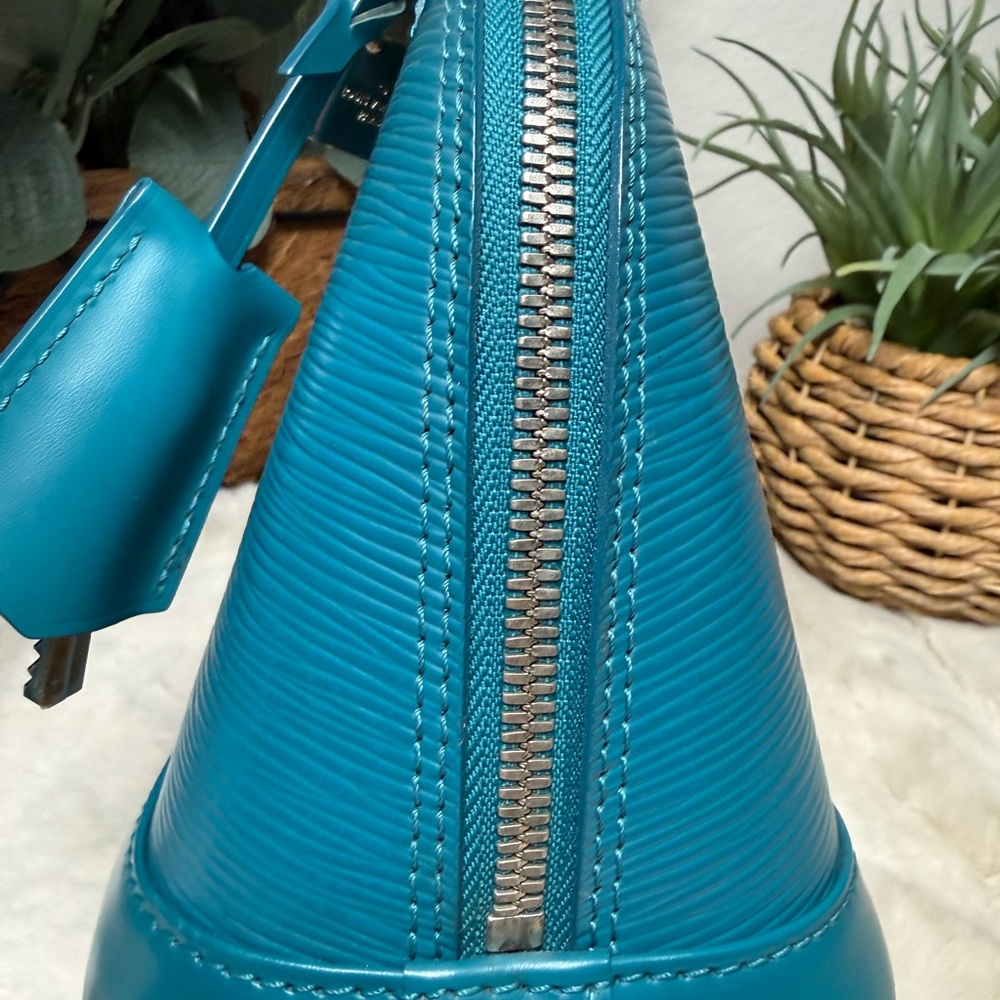 Louis Vuitton Alma BB teal/turquoise epi leather - Picture 7 of 12